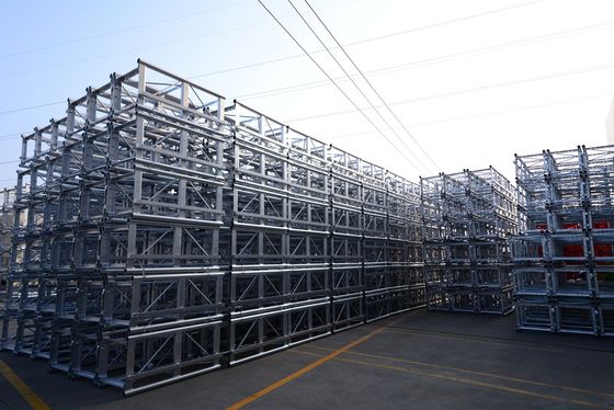 Hot Dip Galvanized 650mm Mast Section mit Rack für Baustelle