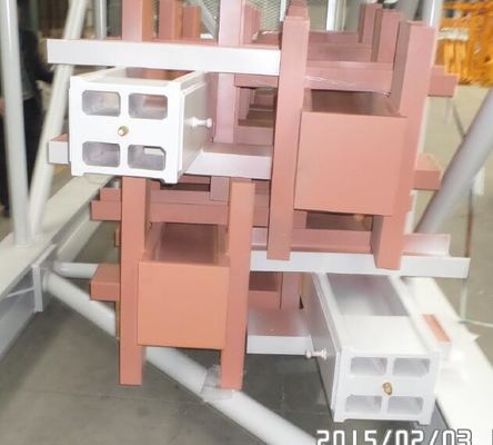 Epoxy-Bemalung aus Stahl für die Befestigung von Winkeln für den Turmkranich Comedil