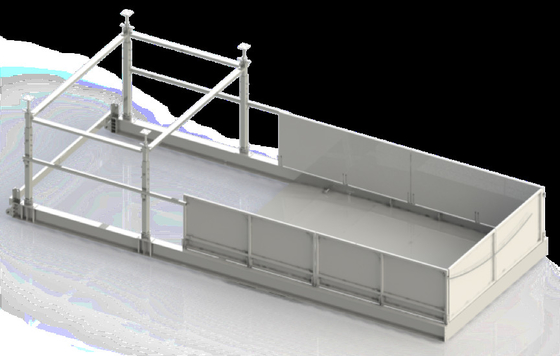 2.0m Festplatform-Kran-Ladedeck FMLP2000 Breite 2000mm Volllastbescheinigung