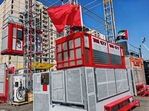 Guter Preis SC160/160 Zwillingsmastenbaumaterialheber, 30 Fahrgastheber Online