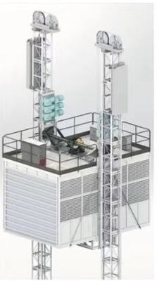 8000 kg Baustellenheber, 37 kW Bau-Skip-Aufzug CE genehmigt
