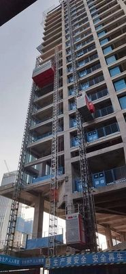 Hot Galvanized SCE400G Construction Personnel Hoist Rack And Pinion Type rack and pinion construction hoist