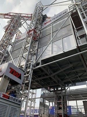 Zwillingsmast SC800 Baustellenheber, 8 Tonnen Hochhausmaterialheber
